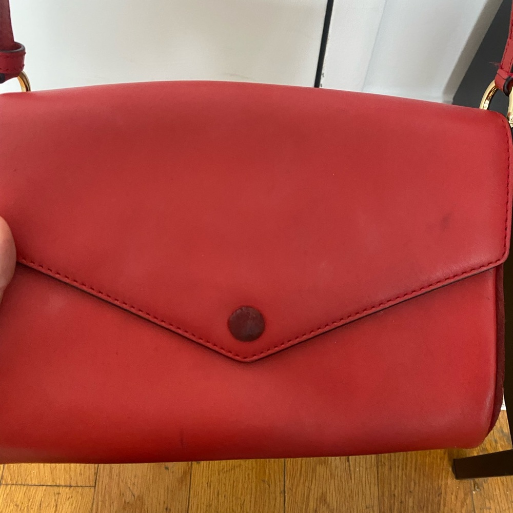Sandro red shoulder bag